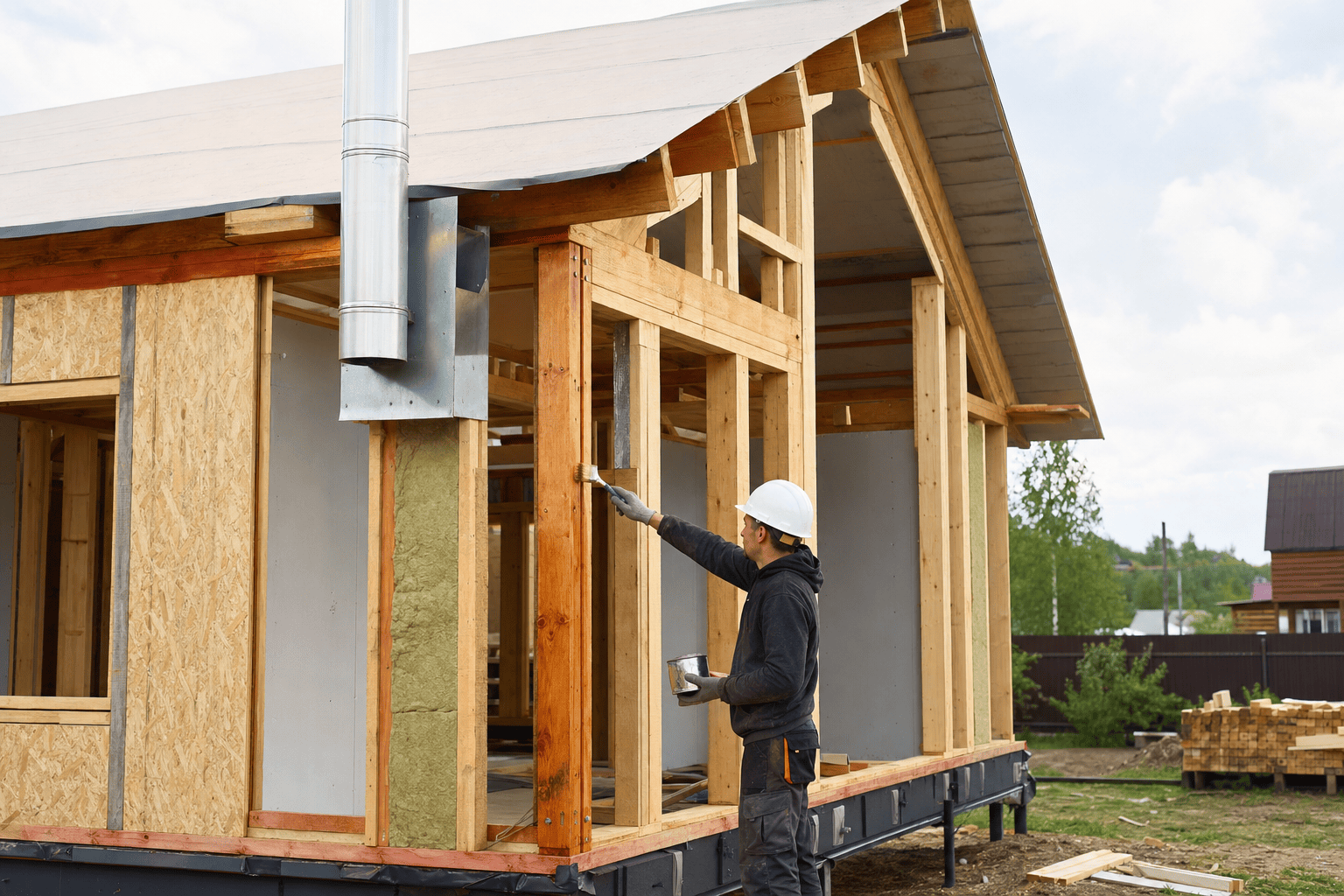 Пожарная безопасность каркасного деревянного дома